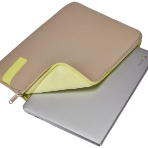 Case Logic 4699 Reflect Laptop Sleeve 15,6 REFPC-116 Plaza Taupe/Sun-Lime