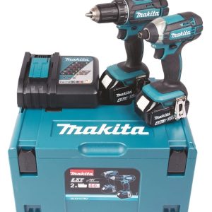 Akumulatora instrumentu komplekts ar bateriju Makita DLX2127MJ, 18 V, 4 Ah