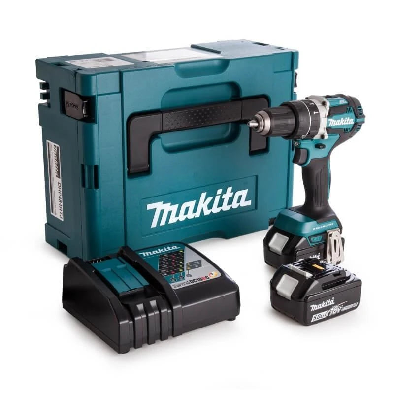 Bezvada trieciengriezējs ar bateriju Makita DHP484RTJ, 18 V, 5 Ah