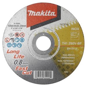 Griešanas disks Makita E-22953, 125 mm x 0.8 mm x 22 mm