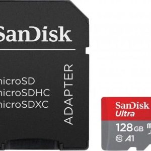 Atmiņas karte SanDisk Ultra. 128 GB. 140 Mb/s