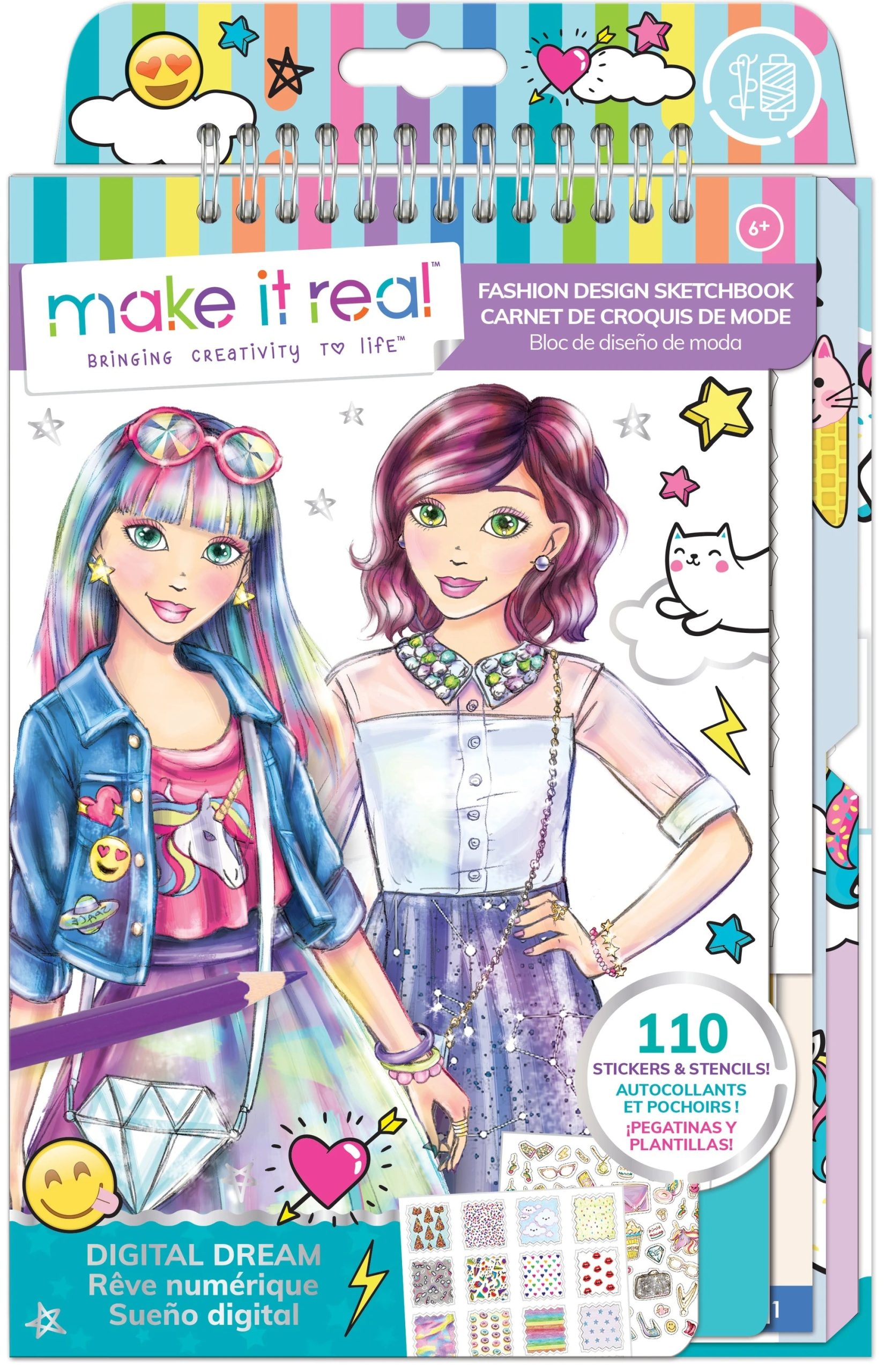 MAKE IT REAL Skiču burtnīca "Digital Dream"