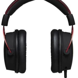 Spēļu austiņas Kingston Alpha Pro, melnas/sarkanas