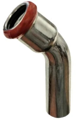 Presējamais elkonis Assotherm 45. MF. 15 mm - presējams