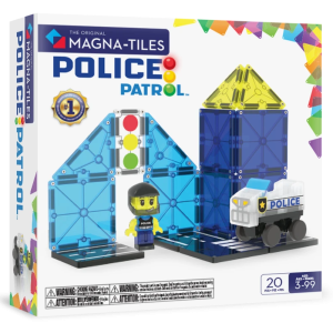MAGNA-TILES Magnētiskais konstruktors Policijas patruļa, 20 gab.