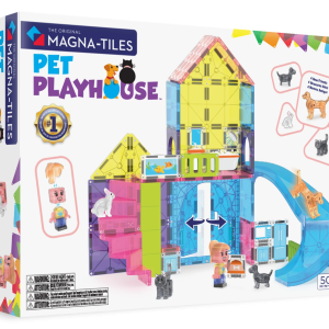 MAGNA-TILES Magnētiskais konstruktors Mājdzīvnieku rotaļu māja, 50 gab.