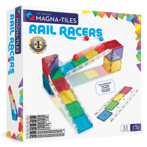 MAGNA-TILES Magnētiskais konstruktors Dzelzceļa sacīkstes, 27 gab.