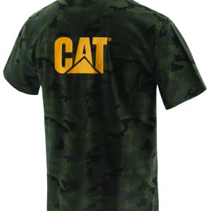 T-krekls Cat W05324, zaļa, XL izmērs