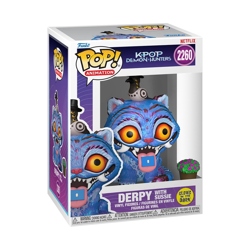 FUNKO POP! Vinila Figūra: KPOP Demon Hunters - Derpy with Sussie ,Glow in the dark,