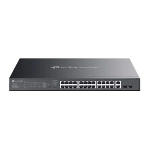 Switch-TP-LINK-Omada-ES228GMP-Switch type Managed-Switch layer L2-Rack mounting Yes-26xRJ-45 ports-RJ-45 Ports Type Gigabit