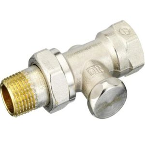 Radiatoru vārsts Danfoss, noslēdzošais/taisns, apkures sistēmām, 1/2 collas – ārējā vītne, 1/2 collas – iekšējā vītne