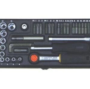 Galviņu un uzgaļu komplekts Proxxon 23070, 1 - 30 mm, 1/4"