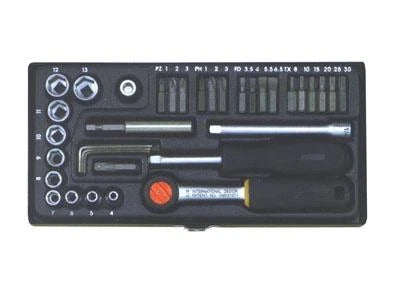 Galviņu un uzgaļu komplekts Proxxon 23070, 1 - 30 mm, 1/4"
