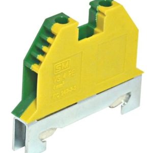 Strāvas spailes ETI įžeminimo DIN, 1,5-4 mm², 2 viet., 35 A, dzeltena krās./zaļa krās.