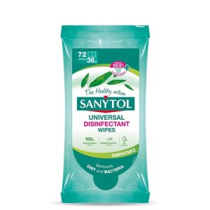 Sanytol Eucalyptus Universal mitrās salvetes 36 gab.