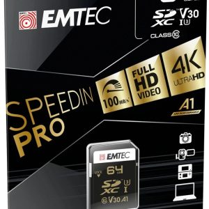 Emtec SDXC 64GB UHS-I U3 SpeedIN Pro