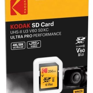 Kodak SDXC 256GB UHS-II U3 V60 Ultra Pro