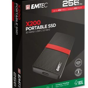 Emtec SSD 3.1 X200 256GB Power Plus Portable