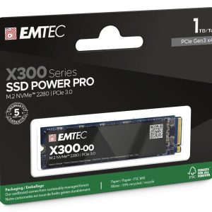 Emtec SSD M2 NVMe PCIe 3 X300 1TB Power Pro