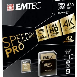 Emtec MicroSDXC 512GB UHS-I U3 V30 SpeedIN Pro