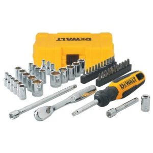 DeWALT Metriskais/U.S. standarta 1/4” muciņu kompl. 50 gab.