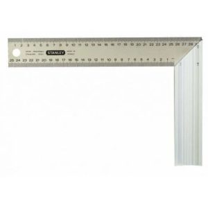Stūra lineāls Stanley 1-45-686, 300 mm, nerūsējošais tērauds, 45 °