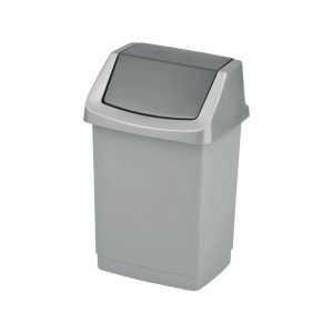 Atkritumu tvertne Curver 4043 / R050884, sudraba krās./pelēka krās., 15 l, 43.8 cm x 23.5 cm