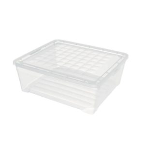 Uzglabāšanas kaste ar vāku Curver 96063, 10 l, caurspīdīga krās., 34.2 x 29.7 x 12.5 cm