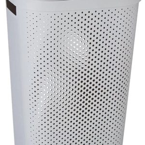 Veļas kaste Curver Infinity Dots, 60 l, pelēka krās., 44 cm x 35 cm