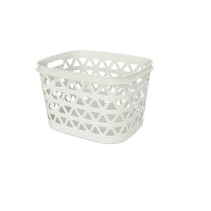 Veļas grozs Curver. 30 l. balta krās.. 42.6 cm x 34.6 cm