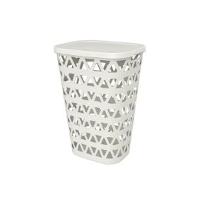 Veļas kaste Curver. 55 l. balta krās.. 42.6 cm x 35 cm
