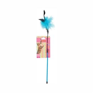 Rotaļlieta kaķim Zolux FEATHER FISHING. daudzkrāsains