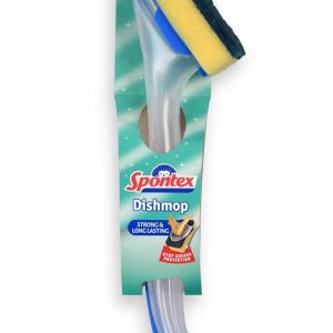 Trauku sūklis ar rokturi Spontex DishMop, zila krās.