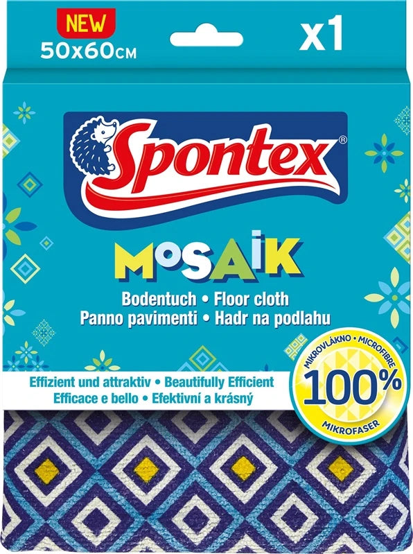 Lupatiņa, grīdai Spontex, zila, mikrošķiedras