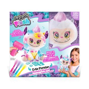 AIRBRUSH PLUSH Plīša rotaļlieta ar aerogrāfu Cutie Monster, 25 cm