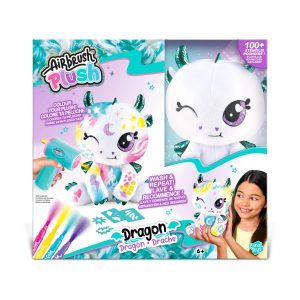 AIRBRUSH PLUSH Plīša Pūķis DIY komplekts ar aerogrāfu, 25 cm