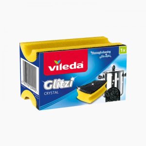 Tīrīšanas sūklis Vileda Glitzi VILE00029, melna krās./dzeltena krās.