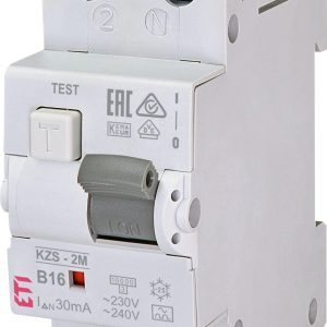 Strāvas noplūdes relejs ETI KZS-2M, 2P, 16 A, 230 V, 30 mA