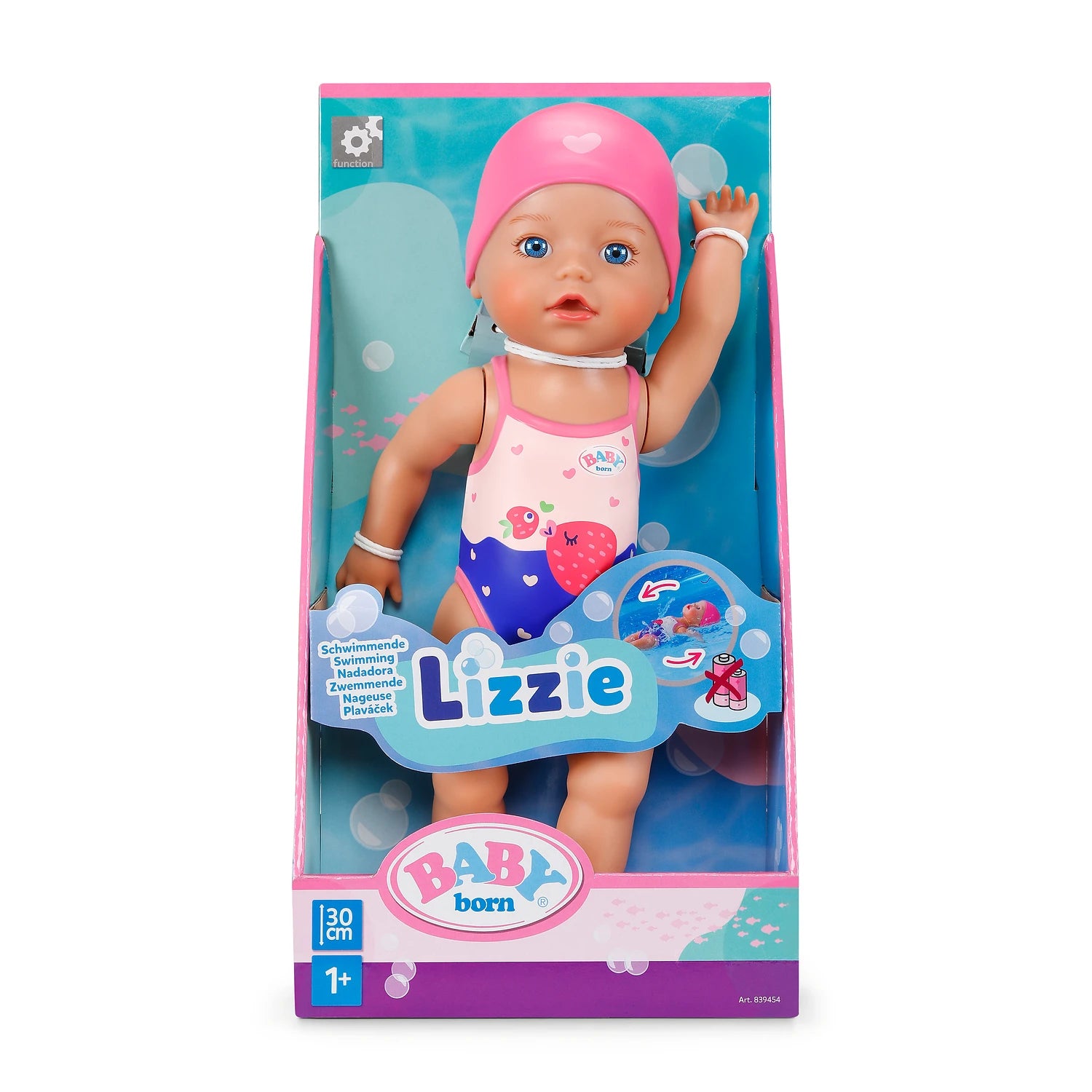 BABY BORN Lelle Peldošā Lizzie, 30 cm