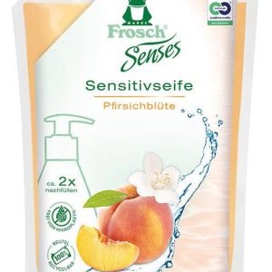Šķidrās ziepes Frosch PERSIKU ZIEDU. 500 ml