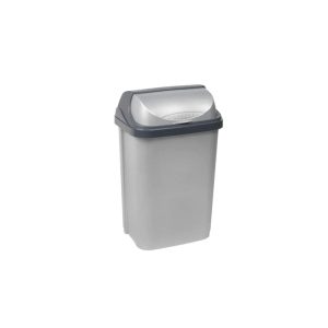 Atkritumu tvertne Keeeper 10453160, pelēka krās., 10 l, 39 cm x 19 cm
