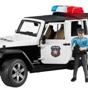 Rotaļu policijas mašīna Bruder 2526, 1:16, melna krās.
