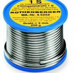 Lodalvas stieple Sn97Ag3, 2 mm, 250 g, Rothenberger