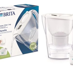 Ūdens filtra krūze Brita MARELLA, 2.4 l, balta krās.