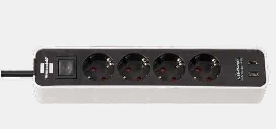 Pagarinātājs Brennenstuhl, 3 x 1,5 mm², 1.5 m, 4 ligzdas