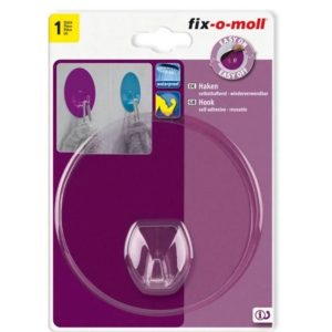 Āķis Fix-O-Moll 3562906, DIA 10 cm, caurspīdīga krās.