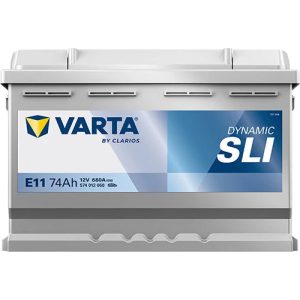 Akumulators Varta SLI E11, 12 V, 74 Ah, 680 A