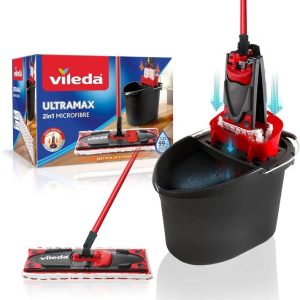 Grīdas tīrīšanas komplekts Vileda Ultramax VILE14389, 66 - 132 cm, melna krās./sarkana krās.