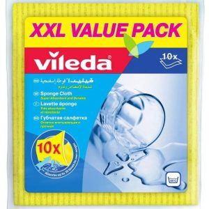 Lupatiņa, universāli Vileda, dzeltena krās., poliesters, 10 gab.