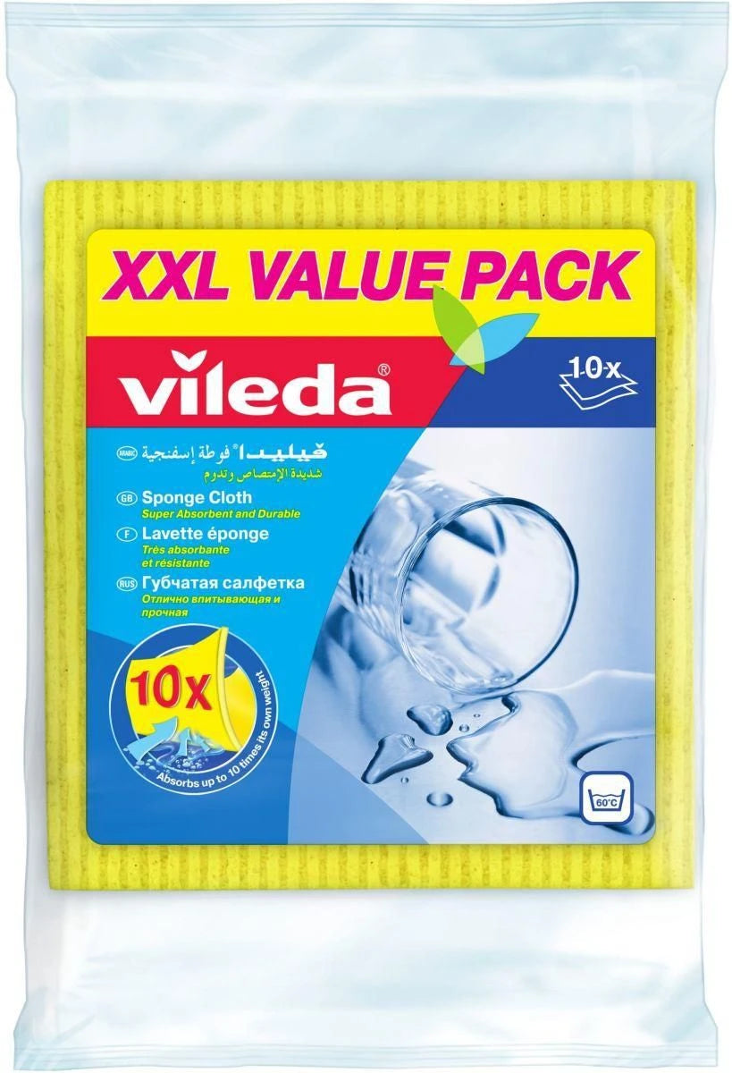 Lupatiņa, universāli Vileda, dzeltena krās., poliesters, 10 gab.